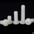 20-100pcs nylon screw M2 m2.5 m3 m4 m5 m6 m8 white or black Nylon Plastic insulation Phillips  round pan Head Machine Screw-10mm. 