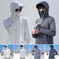 2022 Summer UPF 50+ UV Sun Protection Skin Coats Men Ultra-Light Sportswear Hooded Outwear Men Windbreaker Casual Jackets.
