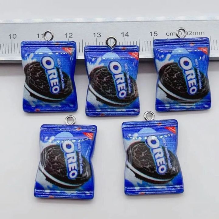 10pcs Resin Flatback Chocolate Biscuit Earring Charms Simulated Snacks DIY Crafts Phone Case Embellishment Bead jewlery Make