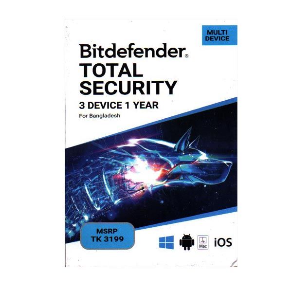 Bitdefender Total Security 3 Device 1 Year | Daraz.com.bd