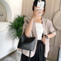 Women Fashion Shoulder Bag With Chain Handle Ladies Crossbody Bags Tote Bucket Handbag Pu Leather Portable Messenger Bags.