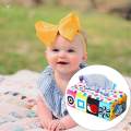 Baby Tissue Box, Soft Scarf Box, Crinkle Tissues, Infant children paly Paper, Busy Pull Tissues for Early Educational Montessori Sensory Toys. 