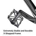 Bicycle Aluminum Alloy Pedals Flat-Platform For Cycling Mountain MTB BMX Bike Bicycle Bearing 9/16 Inch Left & Right Black Bicycle Accessories.