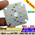 Solar DC 12V LED lamp plate 20W round No need driver Smart bulb lamp For DIY White LED Floodlight Spotlight PCB Round shape DC 12 V LED Bulb - solar panel 100w. 