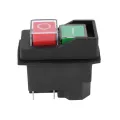 2X Waterproof Electromagnetic Push Button Switch 5 Pins KJD17 220-240V Coil Magnetic Starter Tool Safety Switches. 