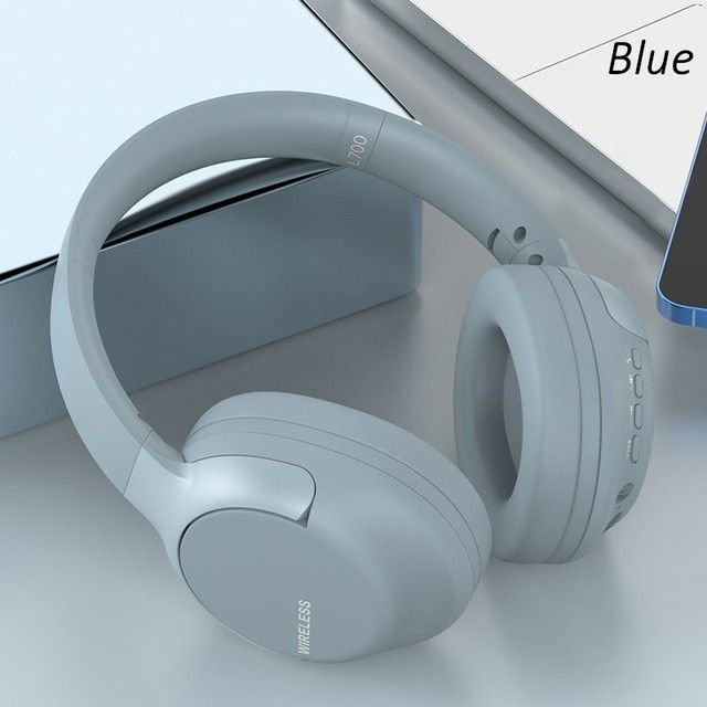 Bass Music Play True Wireless Headphones Fold Bluetooth Headset BT5.1 Big Earmuff Earphone With Microphone Full Pack Helmet L700