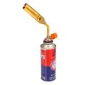 Butane Gas Torch Welding BBQ flame Lighter Double Tube Burner with gas can.