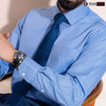 Richman Blue Stripe Cotton Full Sleeve Premium Formal Shirt For Men. 