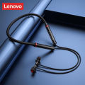 Black He05X Premium Quality Neckband Lenovo Headphone 5.1V Bluetooth Extra Bass Control Noise Cancellation Neckband - Neckband - Headphone. 