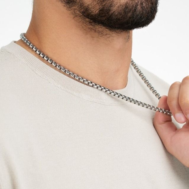 New%202024%20Stainless%20Steel%20Box%20Chain%20Necklace%20For%20Men%20-%20Image%202
