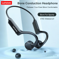 Lenovo X4 Bone Conduction Headphones Wireless Bluetooth 5.0 Earphone Outdoor Sports Headset Waterproof Hands-free with Microphone. 
