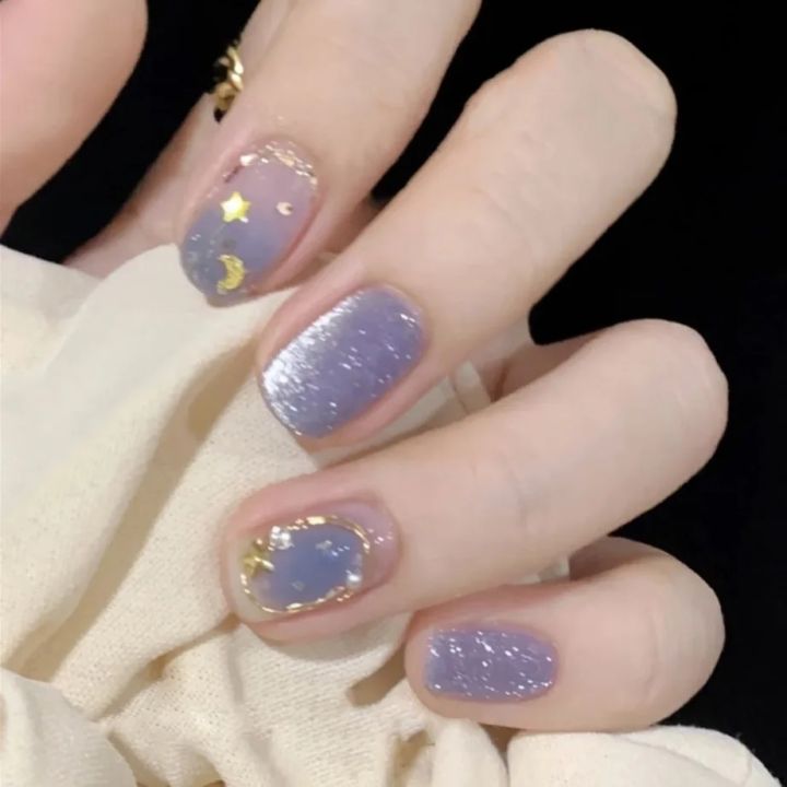 24Pcs/Box%20Sweet%20Short%20Round/Square%20Head%20False%20Nail%20Art%20Full%20Cover%20Detachable%20Artificial%20Nails%20Ballerina%20Press%20on%20Nails%20Tips%20-%20Image%205