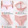 3PCS/Set FINETOO V-Waist Cotton Thongs for Women Panties Solid Color Low Rise Threaded G-String Female Underwear T-Back Lingerie.