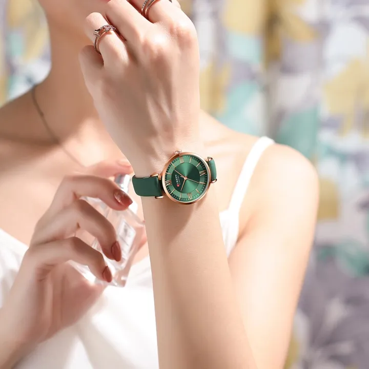 2022%20Ladies%20Wrist%20Watch%20Green%20White%20Blue%20Curren%20Watch%20Women's%20Quartz%20Leather%20Wrsitwatches%20Fashionable%20Classic%20Clock%20Montre%20Femme%20-%20Image%207