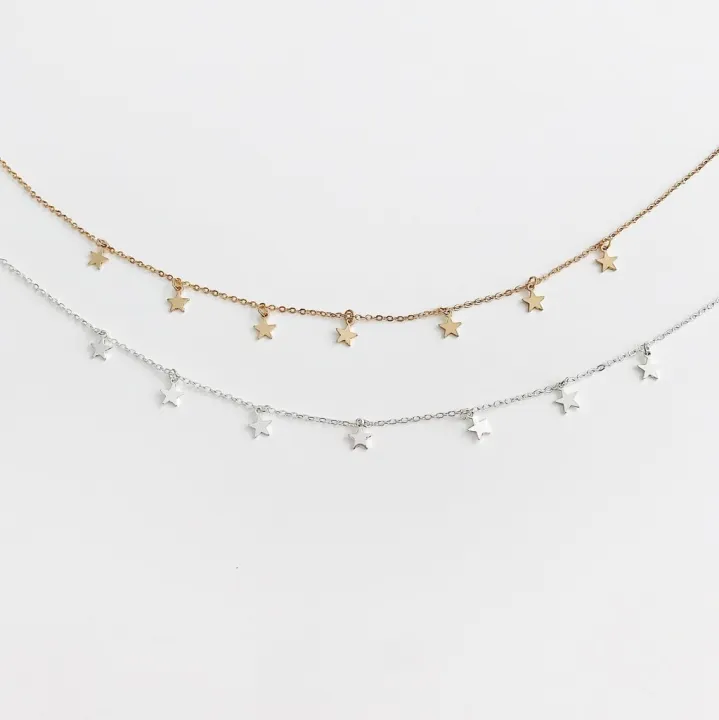 European%20and%20American%20cross-border%20jewelry%20Ebay%20Dunhuang%20source%20fashion%20simple%20thickened%20five-pointed%20star%20pendant%20short%20necklace%20female%20-%20Image%204