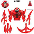 AF321-AF326 Marvel Venom Assemble Movable Doll RIOT CARNAGE Symbiote Mini Action Figure Building Block Model Kids Birthday Gifts Superman. 