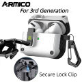 【support】 ARMICO Case Compatible with Case Cover,Secure Lock Clip Snap Design for 3 Charging Case. 