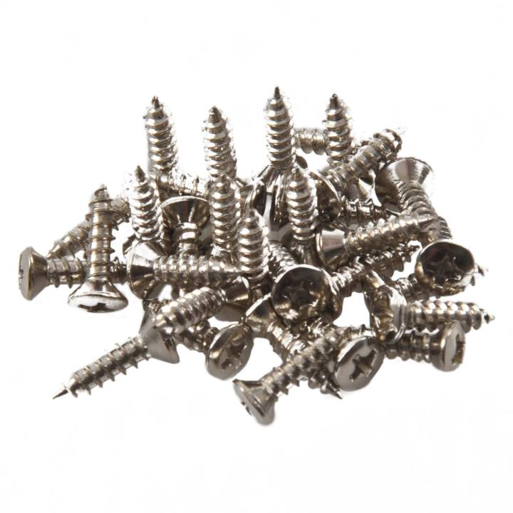 30pcs%20Pickguard%20Screw%20For%20Fender%20Strat/Tele%20Electric%20Guitar%20Bass%20silver%20-%20Image%202