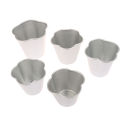 1Pc Flower Shape Pudding Cup Molds Mini Fluted Cake Pans Non-Stick Jelly Mold SUPER BABY.