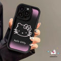 Cute Cartoon Hello Kitty Star English Letter Cover Compatible For Realme C53 C35 C11 C15 6i 5 7i 5s 5i C17 C55 C25 C20 C20A C21Y C25Y C12 C21 C31 C33 C30 Narzo 50A 20 N53 Gradient Purple Case. 