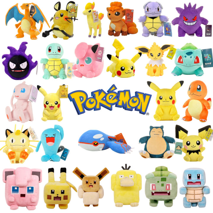 Anime Pokemon Plush Charmander Squirtle Pikachu Bulbasaur Stuffed Animal Plush Toy Pokemon Doll Gift for Kid