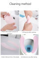 Customizable adhesive toilet seat cover reusable Solid color Sticky Toilet Mat Adsorption type 1 pair.