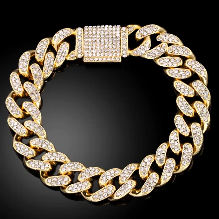 Iced%20Out%20Hip%20Hop%20Cuban%20Link%20Chain%20Bracelets%20for%20Men%20Women%20High-Quality%20Bling%20AAAA+Rhinestone%20Paved%20Miami%20Bracelets%20Men's%20Jewelry%20-%20Image%205