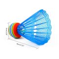 4pcs LED Lighting Badminton Birdies Glow in The Dark Night Nylon Shuttlecock L43E. 