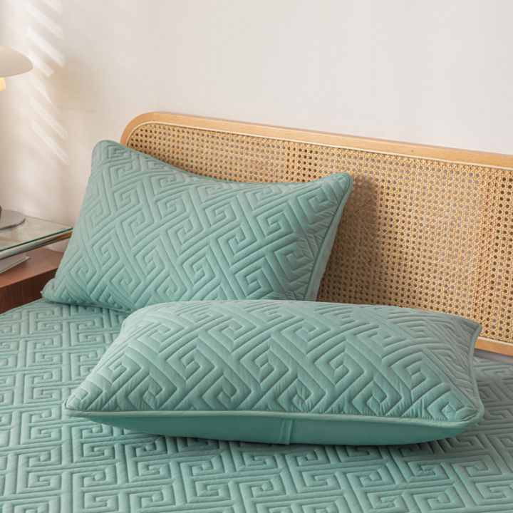 1%20Piece%20Waterproof%20jacquard%20Fabric%20Pillowcase%20Moisture%20And%20Sweat%20Proof%20Pillow%20Cover%2048x74cm%20For%20Bedroom%20Home%20Hotel%20Detor%20-%20Image%207