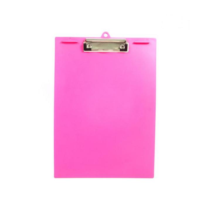 Good Luck Clip Board A4 Size Plastic Blue or Pink 1pcs