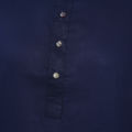 Cotton Semi Long Punjabi - Navy Blue. 