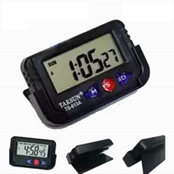 TASKUN Digital Car Clock Motor Bike House LCD Display