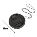 Universal High-end 58mm Camera Lens Cap Holder Lens High Quality Cover For Canon Nikon Olypums Fuji Lumix Accessories.