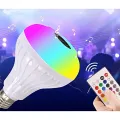 Smart Led Remote Control Bluetooth Speaker Music Bulb - AC, RGB remote control Bluetooth music bulb lamp, Led Music BulbWith Bluetooth Speaker.