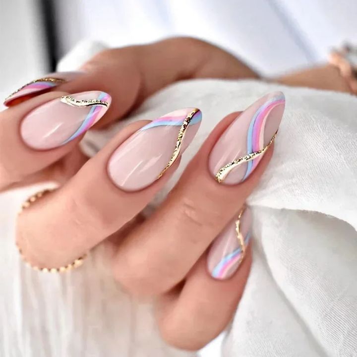 24Pcs%20Short%20Round%20Head%20False%20Nails%20Glitter%20Pink%20Almond%20Nails%20French%20Full%20Cover%20Press%20on%20Nails%20Wearable%20Nail%20Tips%20Manicure%20-%20Image%206