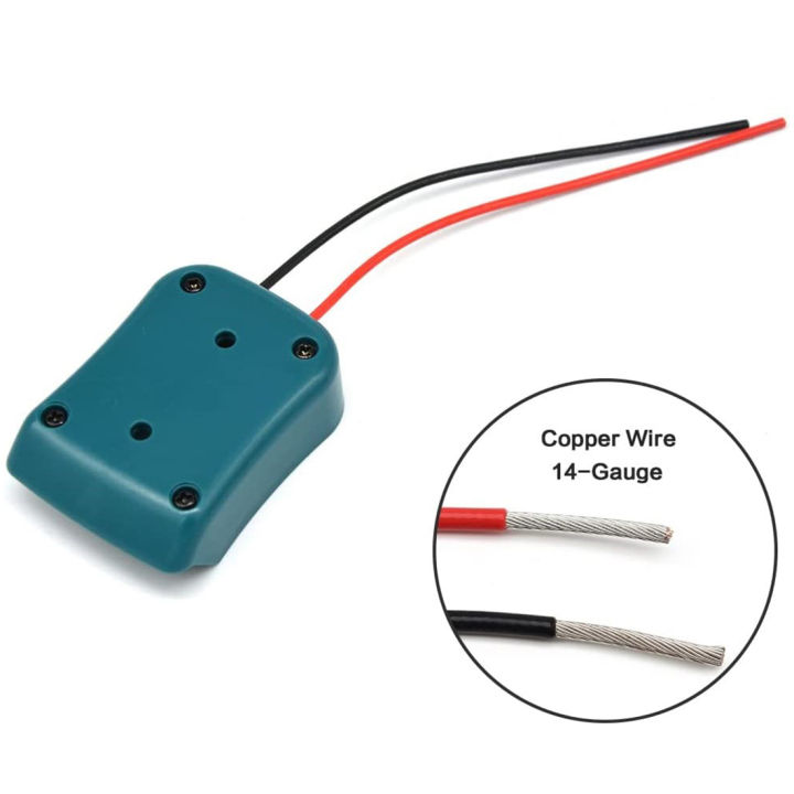 10.8V-12V%20Battery%20Mount%20Dock%20Power%20Connector%20with%2014Awg%20Wires%20Connectors%20Adapter%20Tool%20for%20Makita%20Battery%20DIY,%20Black%20-%20Image%207