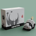 Compatible with LEGO National Treasure Panda Huahua Guo Lai Menglan model ornaments children's puzzle building block toys gifts. 