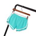 Summer Sports Shorts Women Home Casual Solid Fashion Yoga Beach Short Contrast Binding Side Split Elastic Waist Patchwork Bottom.