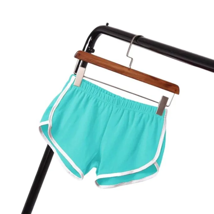 Summer%20Sports%20Shorts%20Women%20Home%20Casual%20Solid%20Fashion%20Yoga%20Beach%20Short%20Contrast%20Binding%20Side%20Split%20Elastic%20Waist%20Patchwork%20Bottom%20-%20Image%206