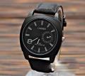 Artificial Leather Analog Watch For Men - Black - Watch For Men - Watch - Watch For Men. 