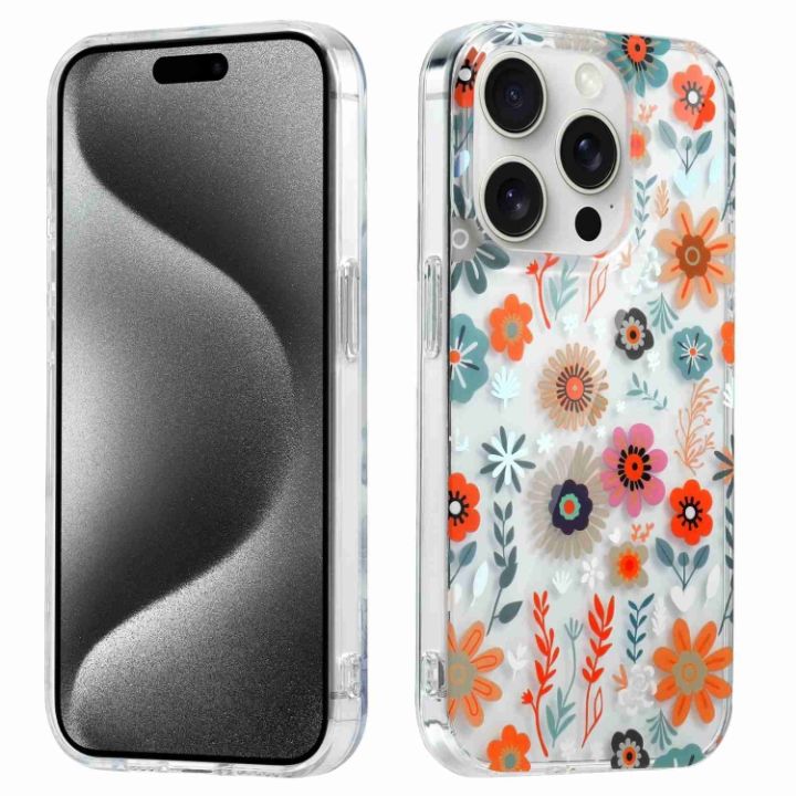 For iPhone 15 Pro Max Electroplated Symphony Phone Case