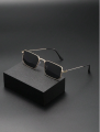 Square Metal Frame Sunglasses- Stylish Sunglass for Men. 