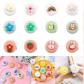 180cm Portable Retractable Ruler Tape Cute Animals Fruit Vegetable Pattern Children Height Centimeter Inch Roll Body Measuring-(Multicolor).