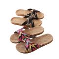 Suihyung Multicolor Flax Slippers For Women 2022 New Summer Indoor Shoes Home Casual Slides Cross Blet Ladies Flip Flops Sandals.