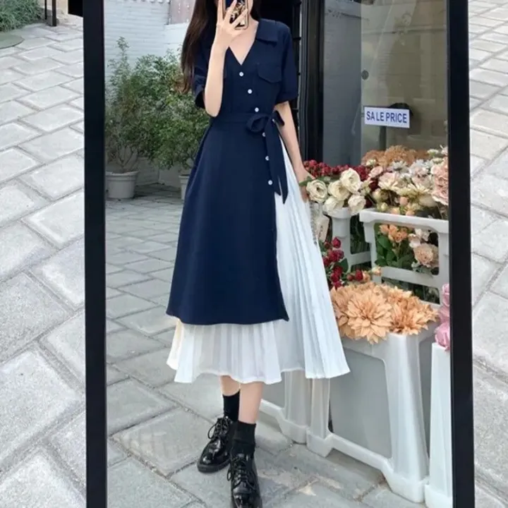 V-Neck%20Long%20Dress%20Korean%20Fashion%20Robe%20Summer%20Dresses%20Women%202022%20Casual%20Urban%20Female%20Clothing%20Elegant%20Gowns%20Basic%20-%20Image%202