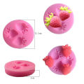 Three Holes Strawberry Fruit Silicone Mold Fondant Molds Sugar Craft ToolsLivest.