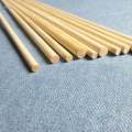 50Pcs Unfinished Round Wood Sticks Wooden Dowel Rods for Home Garden Decoration Woodcraft 25cm.