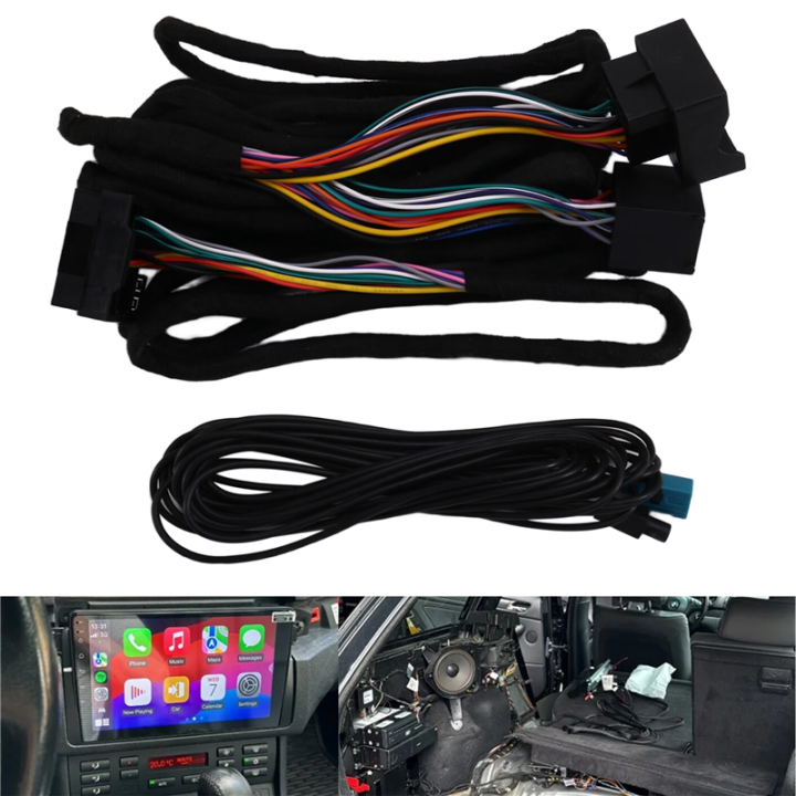Wiring%20Harness%20Extension%206M%2017+%2040%20Pin%20for%20X5%20M3%20M5%20E46%20E38%20E39%20E53%20Android%20Head%20Unit%20Radio%20Fakra%20Antenna%20-%20Image%205