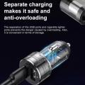 BASEUS 3.1A Dual USB Smart Extended Car Charger with 80W Dual Ports Cigarette Lighter Socket. 