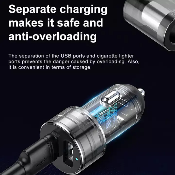 BASEUS%203.1A%20Dual%20USB%20Smart%20Extended%20Car%20Charger%20with%2080W%20Dual%20Ports%20Cigarette%20Lighter%20Socket%20-%20Image%206